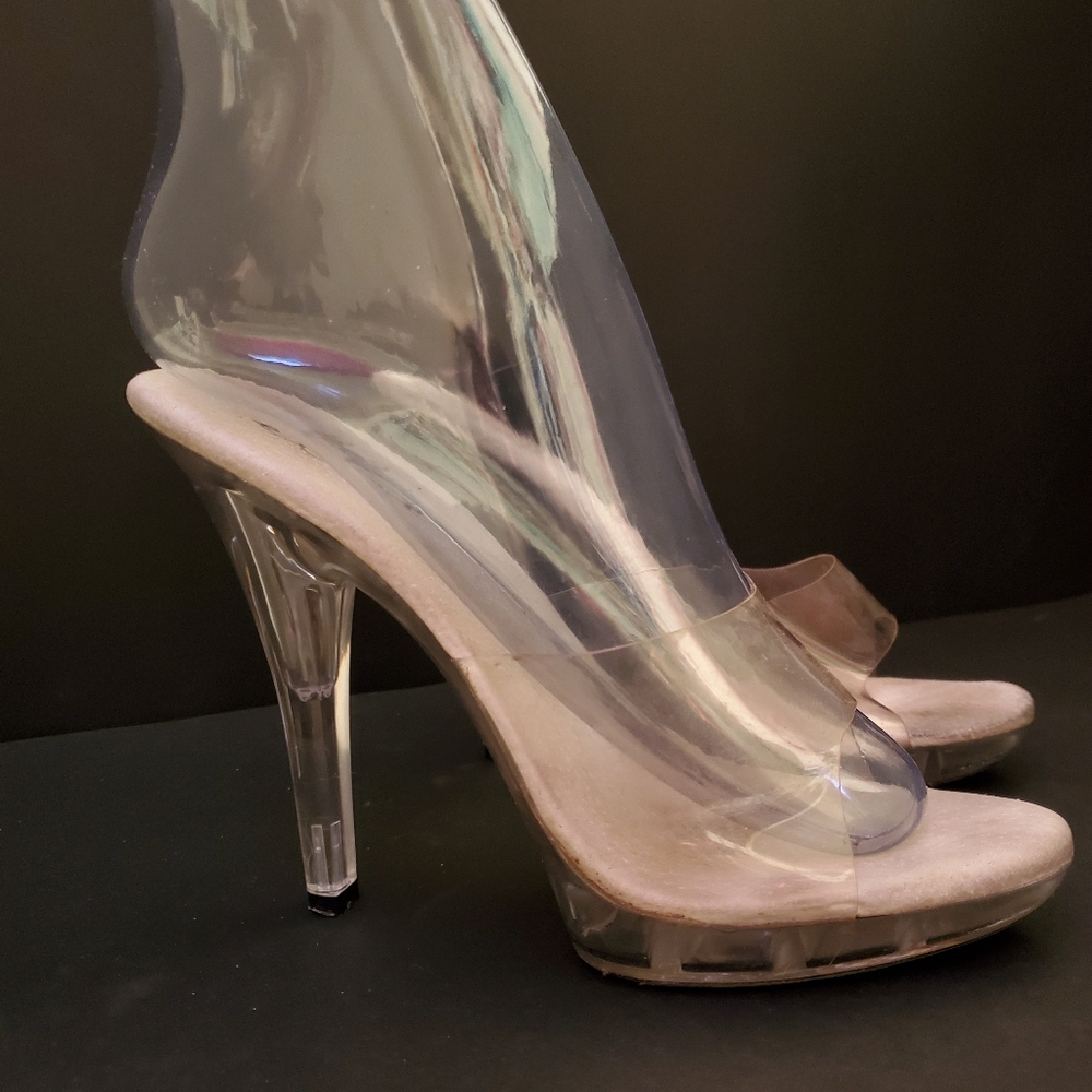 🖤Clear Slip on High Heels🖤